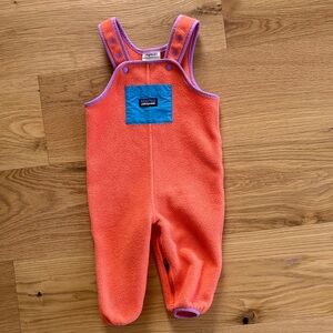 Patagonia baby fleece overalls 6-12 months